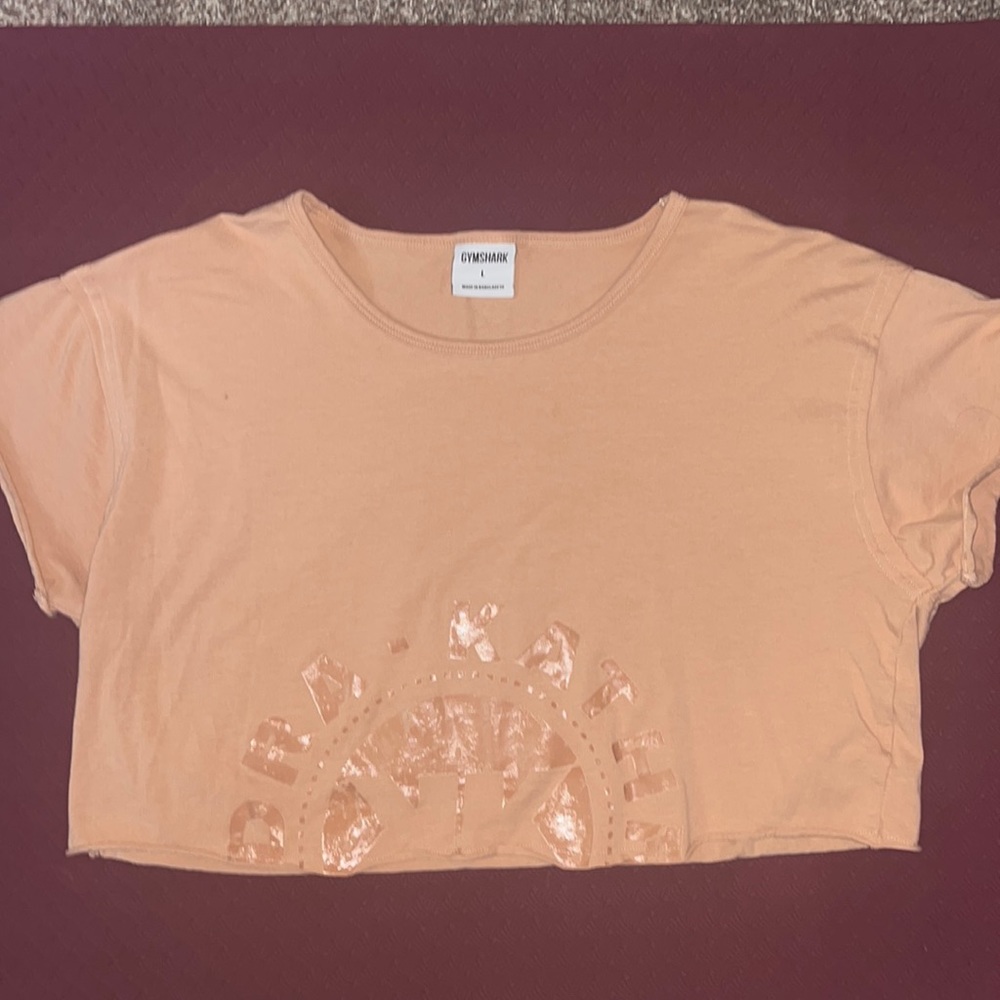 Gymshark x KK Fit Raw Crop Top - pink